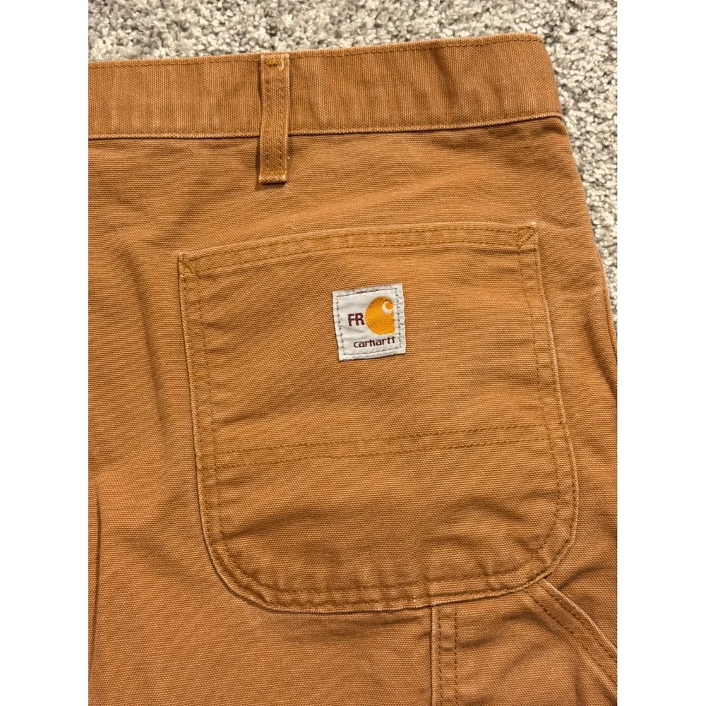 Carhartt‎ Flame Resistant Pants Mens 46X26* FRB229 BRN Work Pants Brown Cotton *